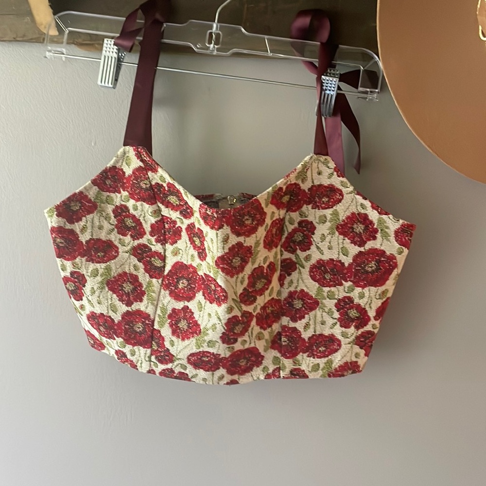 Cider bustier top floral